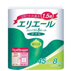 エリエール トイレットティシュー [コンパクト 8ロール ダブル]