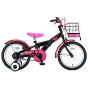 子ども用自転車 BENETTON-KIDS16 ブラック/ピンク YG-0259