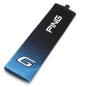 G SERIES TRI-FOLD TOWEL 154 BLACK/BIRDIE BLUE [G トライフォルド タオル]