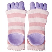 眠れる森の5本指かかとソックス ピンク