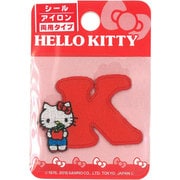 MKM04 [ワッペン サンリオ ハローキティ イニシャル K]
