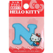 MKM05 [ワッペン サンリオ ハローキティ イニシャル N]