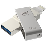 Lightning対応USB3.0メモリー グレー ICMINVGY-16
