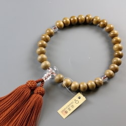 桑 27玉Pハリ仕立 [木玉製品 男性用数珠]