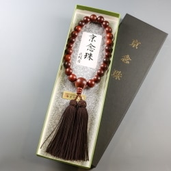 紫檀 22玉 正絹房(艶消) [木玉製品 男性用数珠]