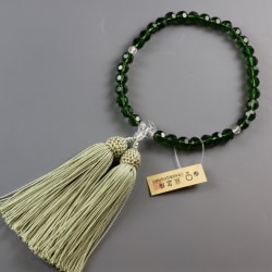 緑切子（A級） [切子ガラス製品 女性用数珠]