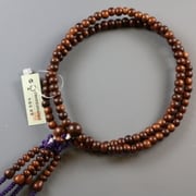 真言宗 栴檀(センダン)8寸 [木玉製品 女性用数珠]
