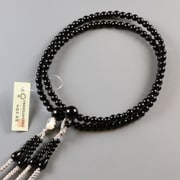 真言宗 オニキス 8寸 [天然石製品 女性用数珠]