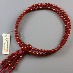 真言宗 瑪瑙 8寸 [天然石製品 女性用数珠]