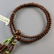 日蓮宗 鉄刀木 8寸 [木玉製品 女性用数珠]