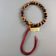 浄土真宗 虎目石 22玉 [天然石製品 男性用数珠]