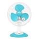 卓上扇風機 ブルー YDS-E186(A)