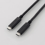 USB2.0ケーブル C-Cタイプ 認証品 PD対応 5A出力 3.0m ブラック U2C-CC5P30NBK