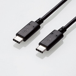 USB3.1ケーブル C-Cタイプ 認証品 1.0m ブラック USB3-CC5P10NBK