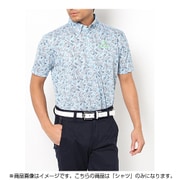 DSM33ASAM [16SS 花柄プリント半袖シャツ メンズ Mサイズ サックス]
