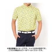 DSM33APYM [16SS 花柄プリント半袖シャツ メンズ Mサイズ ペールイエロー]