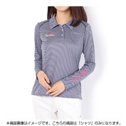 1SDL1FIBM [16SS Paradiso ドビーストライプ長袖シャツ レディース Mサイズ インディゴブルー]
