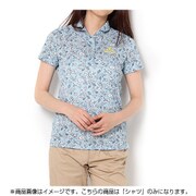 DSL33ASAL [16SS Paradiso UVカット花柄半袖シャツ レディース Lサイズ サックス]