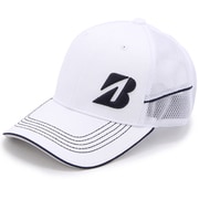 CPSG64WN [BRIDGESTONE GOLF ベルオアシス ハーフメッシュ 2016SS 白/紺]