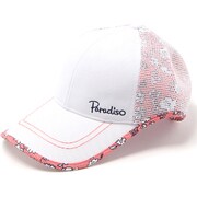 DSL1CPWP [16SS Paradiso ノワートハーフメッシュキャップ レディース ホワイト/ピンク]