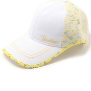 DSL1CPWY [16SS Paradiso ノワートハーフメッシュキャップ レディース ホワイト/イエロー]