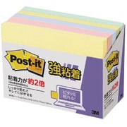 強粘着ノート ポスト・イット パステルカラー イエロー ピンク ネプチューンブルー アップルグリーン 90枚×5 657-5SSAP