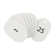 スチロール番号札 大 (番号入1-25) 白 BF-50-WH