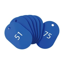 スチロール番号札 大 (番号入51-75) 青 BF-52-BU