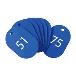 スチロール番号札 小 (番号入51-75) 青 BF-72-BU