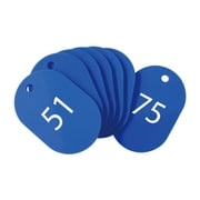 スチロール番号札 小 (番号入51-75) 青 BF-72-BU