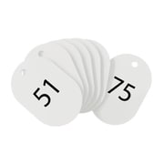 スチロール番号札 小 (番号入51-75) 白 BF-72-WH