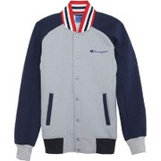 C3HS031-073-M [Wrap-Air DRY スタンドジャケット Mサイズ グレー×ネイビー]