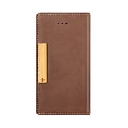 TR-UTFNIP16E-NBR [iPhone SE/5s/5用 ジャーナル フリップケース ブラウン]