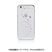 iPhone 6/iPhone 6s対応 ハードケース Papillon created with Swarovski Crystals ピンクミックス