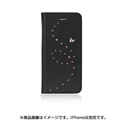 iPhone 6/iPhone 6s対応 PUレザーケース Primo Papillon created with Swarovski Crystals ピンクミックス