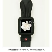 Apple Watch 38mm対応 シリコンケース Honey Bunny Bumper created with Swarovski Crystals ブラック