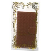 フルールデプリエ 手帳型ケース iPhone SE/5s/5用 ウォーベンレザー BR