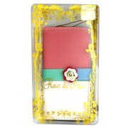 フルールデプリエ 手帳型ケース iPhone SE/5s/5用 フラワーフラップ PK/WH