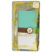 フルールデプリエ 手帳型ケース iPhone SE/5s/5用 フラワーフラップ GR/WH