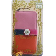 フルールデプリエ 手帳型ケース iPhone SE/5s/5用 フラワーフラップ PK/OR