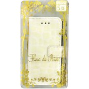 フルールデプリエ 手帳型ケース iPhone SE/5s/5用 クロコダイル WH