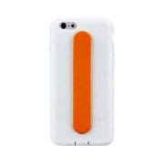 TR-SCBIP144R-WT [iPhone 6/6s用 シリコンケース カードポケット＆背面バンド 抗菌 フィルム付 ホワイト]