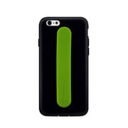 TR-SCBIP144R-BK [iPhone 6/6s用 シリコンケース カードポケット＆背面バンド 抗菌 フィルム付 ブラック]
