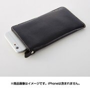TR-PSIP144R-BK [iPhone 6/6s用 スリーブケース エコレザー カードポケット ブラック]