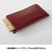 TR-PSIP144R-RD [iPhone 6/6s用 スリーブケース エコレザー カードポケット レッド]