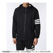 BUR79 AZ2775 [ジム フィットネス フード付 ジャージ パーカー adidas24/7 メンズ Oサイズ ブラック]
