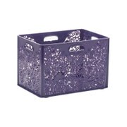 FOReT 収納ボックス バスケット 深型 パープル