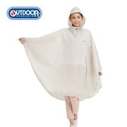 2016 OUTDOOR レインポンチョ Lサイズ ライトグレー