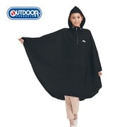 2016 OUTDOOR レインポンチョ Lサイズ ブラック