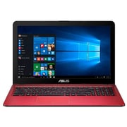 VivoBook Xシリーズ/15.6型/Core i3-4005U/メモリ 4GB/HDD 500GB/DVDスーパーマルチドライブ/Windows 10 Home 64ビット/KINGSOFT Office 2013 Standard/レッド X540LA-RED
